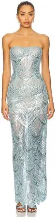 chinese dress ladies Giselle Blanc Maxi Dress in White main image 1
