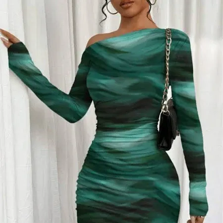 green emerald velvet dress Buy Savana Dress Dark Forest Green Online for Women in Saudi Arabia main image 1