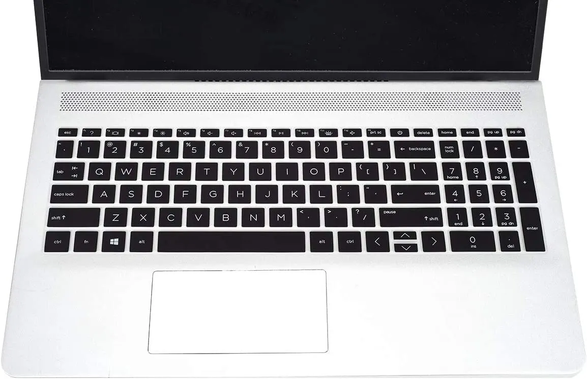 Silicone Keyboard Skin Cover voor HP 15.6'' Laptop Zwart