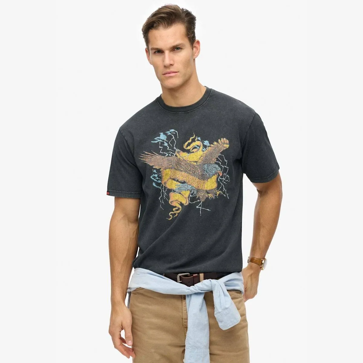 Biker Rock Graphic Loose Tee | Reviews, Best price & Offers