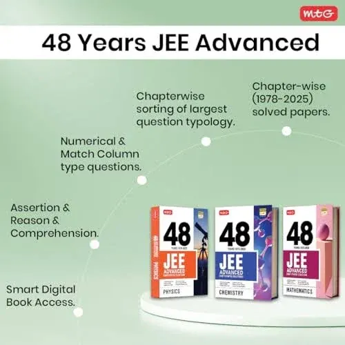 Flipkart MTG 48 Years JEE Advanced (2025-1978) Chapter-wise Previous Years Solved Question Papers Physics Book | JEE Advanced PYQ Question Bank For 2026 Exam - image 3