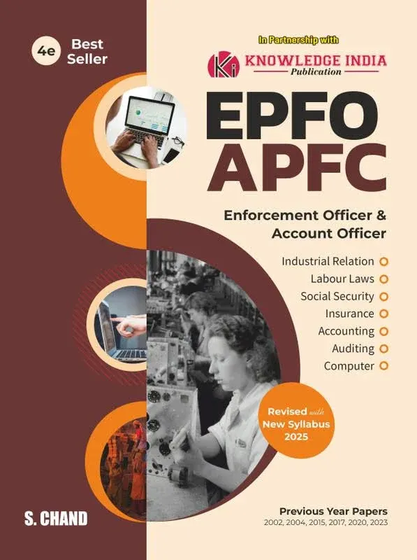  Upsc Epfo Apfc Eo/ Ao/ Apfc Exam Book 2025 - 2026 Best Enforcement Officer/ Account Officer/ Assistant Provident Fund Commissioner | Pyq Previous Year - image 1