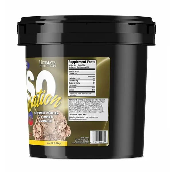  Ultimate Nutrition ISO Sensation 93 5lbs / Chocolate Fudge - image 5