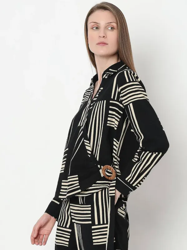 Vero Moda Black Printed Co-ord Set Top S - image 6