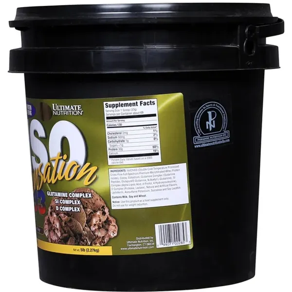  Ultimate Nutrition ISO Sensation 93 | 5lbs | Chocolate Fudge - image 2
