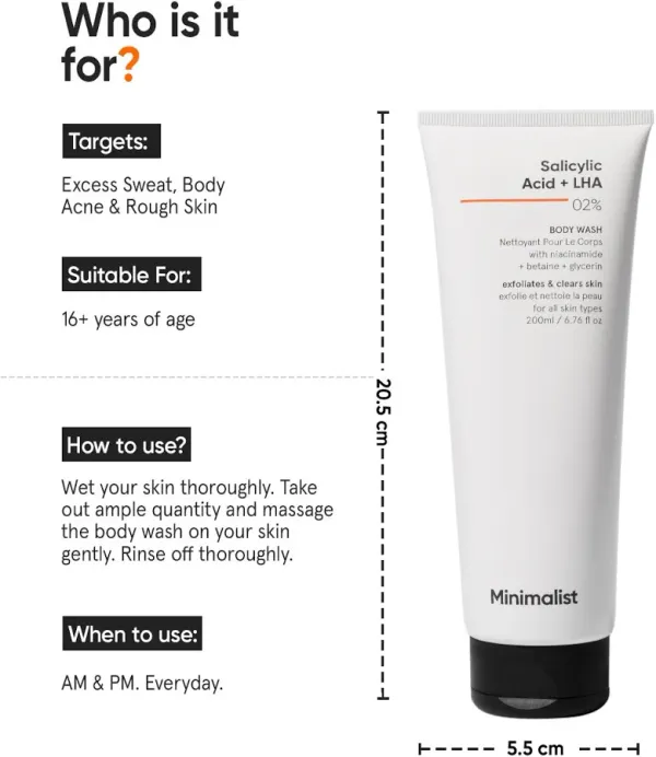Minimalist Minimalist Salicylic Acid + LHA Body Wash - image 3