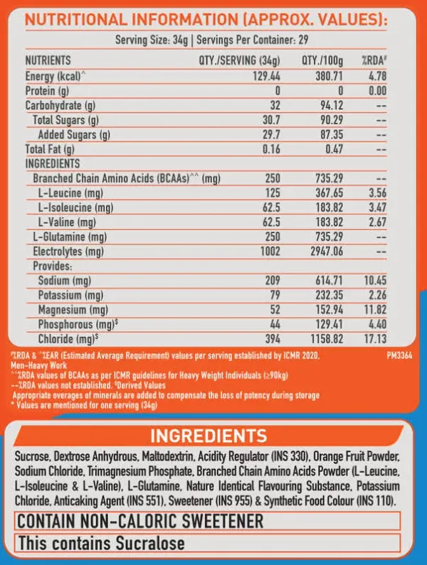Flipkart Muscleblaze Fuel One Sports Hydr8 Isotonic Instant Energy Formula Nutrition Drink - image 3