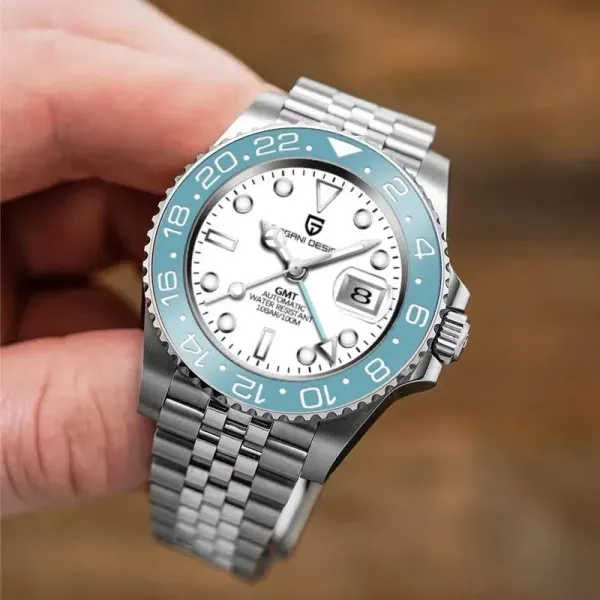 paganidesignwatches Pagani Design PD-1662 | GMT | Automatic Movement | Sapphire Crystal Black Red / Oyster - image 7