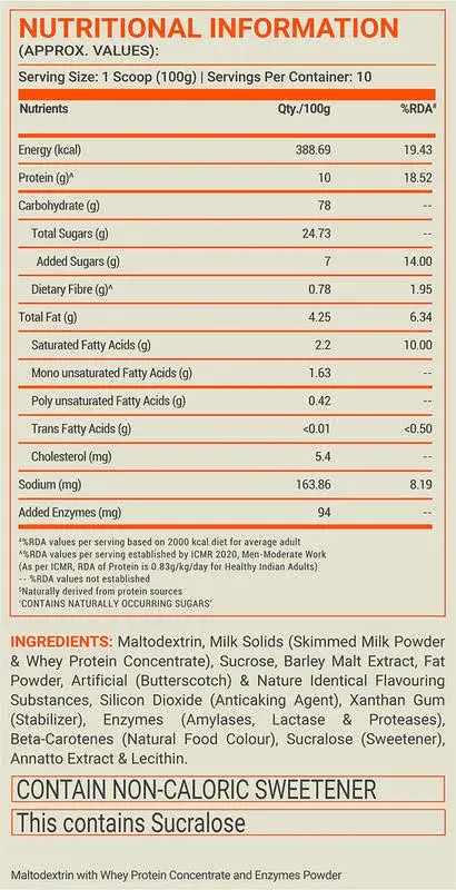Fuelone Fuel One Max Gainer with Added Digestive Enzymes for Weight Management - image 3