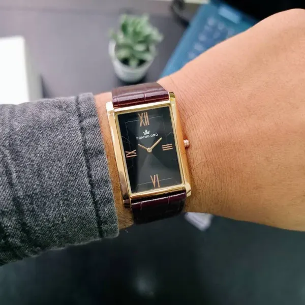 Franklord Franklord The Indian Tank – Black Royale | Luxury Slim Watch for Men (Cartier Inspired) - image 12