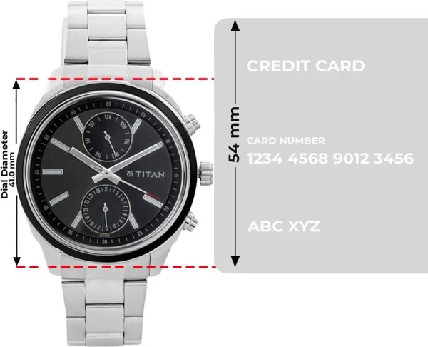 Titan Titan Men's NT1733NM01 Metropolitan Luxe black Two-Tone Steel Bracelet Watch - image 3