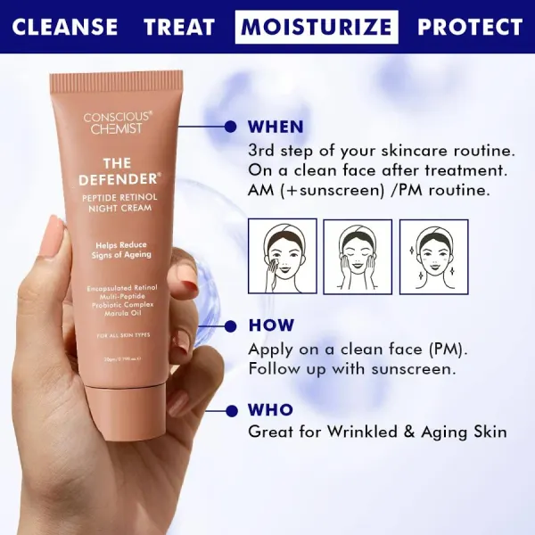 Conscious Chemist Conscious Chemist The Defender Peptide Retinol Night Cream - image 11