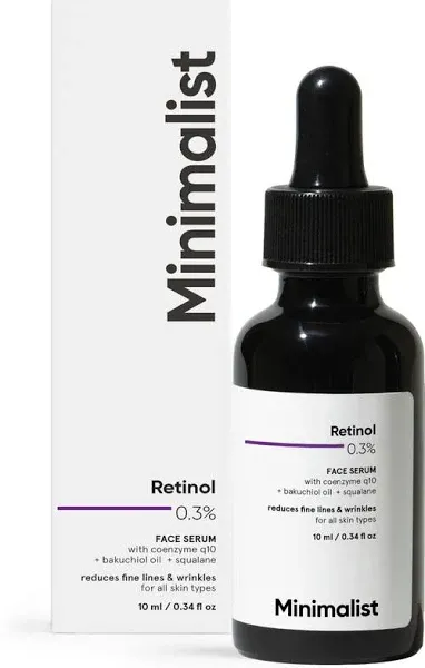 Flipkart Minimalist Retinol Serum 0.3% For Anti Aging With Q10 To Reduce Fine Lines & Wrinkles - image 1