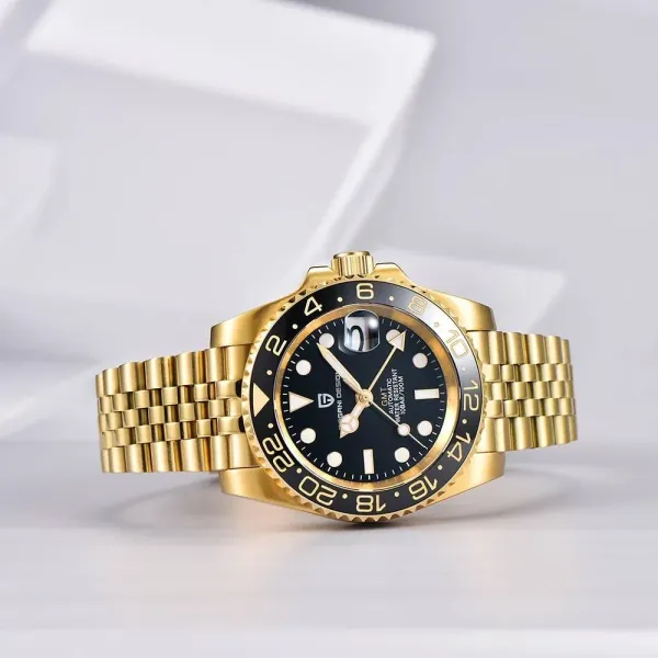 paganidesignwatches Pagani Design PD-1662 | GMT | Automatic Movement | Sapphire Crystal Black Red / Oyster - image 10