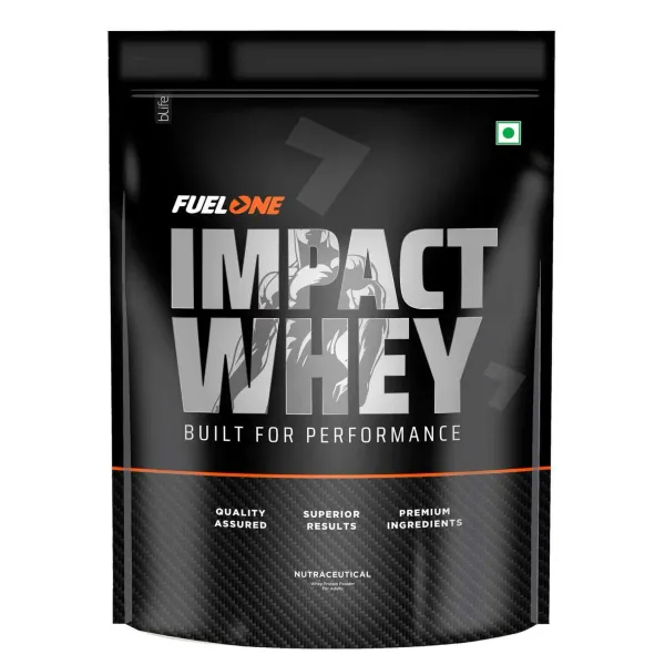 PharmEasy Fuel One Impact Whey Protein Powder| Chocolate (1kg / 2.2lbs) | 22.50g Protein Per Scoop - image 1