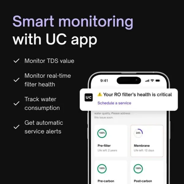 Buy Native by UC M2 RO + UV + UF + MTDS Water Purifier (Black) - image 3