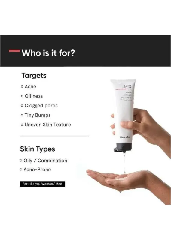 Minimalist Minimalist-2-Percent-Salicylic-Acid-Face-Wash-for-Acne-and-Oil-Control---100-ml - image 2