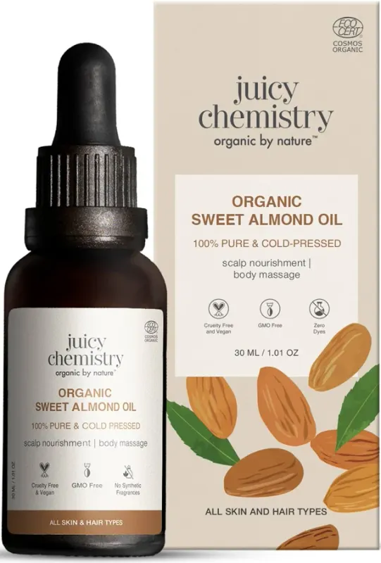 Juicy Chemistry Cold Pressed Sweet Almond Carrier Oil