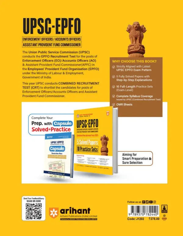  UPSC-EPFO (Enforcement Officers/ Accounts Officers Assistant Provident Fund Commissioner) 2025 | 5 Solved Paper & 10 Practice Sets | 100% Detailed - image 2