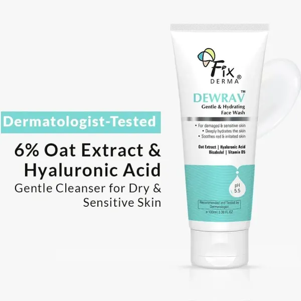 Fixderma Dewrav Gentle Hydrating Face Wash