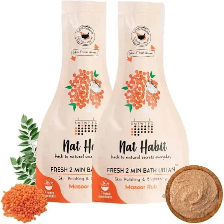 Nat Habit Masoor Rub Fresh Bath Ubtan