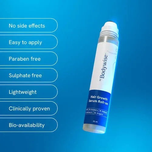 Be Bodywise Be Bodywise Hair Growth Serum Roll On - With 3% Rosemary for New Hair Growth - Pack of 2 At Nykaa, Best Beauty Products Online - image 7