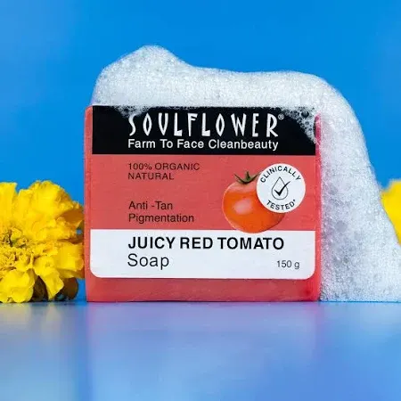 Soulflower Anti-Tan Juicy Red Tomato Soap