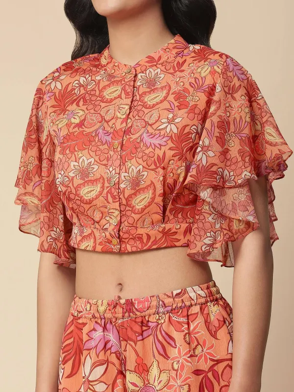 Ritu Kumar Orange Sherry Co-Ord Set - image 4