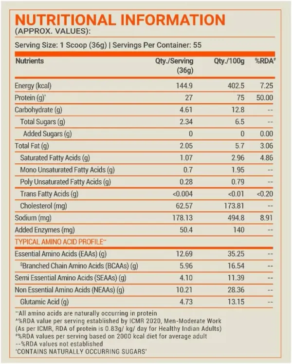 Fuel One FUELONE Whey Max Whey Protein Concentrate & Whey Protein Isolate | 27g Protein (Chocolate, 2kg / 4.4lbs) - image 3