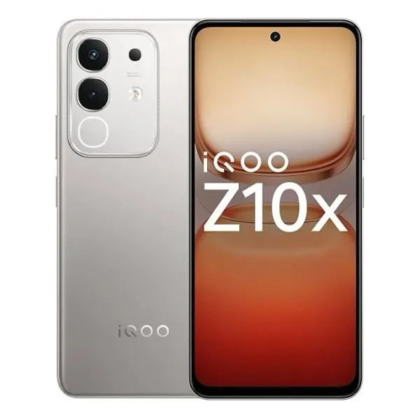  iQOO Z10x 5G (Titanium, 6GB RAM, 128GB Storage) | 6500 mAh Large Capacity Battery | Dimensity 7300 Processor | Military-Grade Durability - image 1
