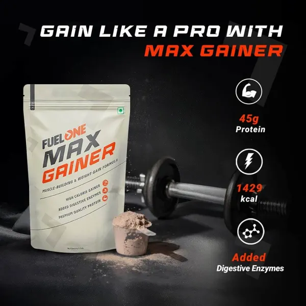 Fuelone Fuel One Max Gainer with Added Digestive Enzymes for Weight Management - image 5