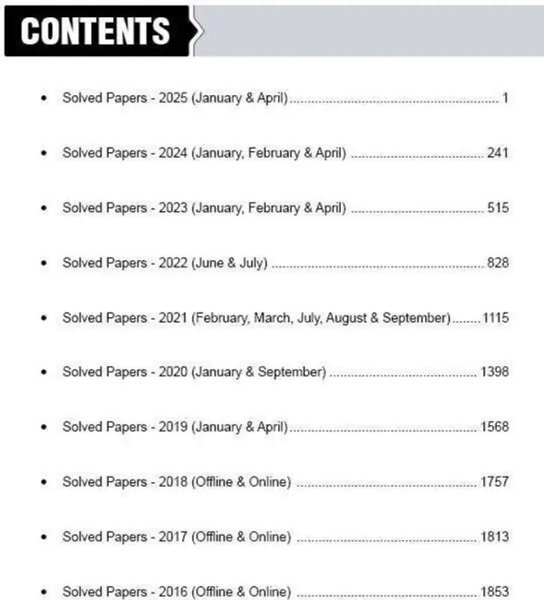 MTG Learning Media Mtg Jee Main 10 Previous Years Solved Papers 2025-2016 Physics, Chemistry & Mathematics | Jee Mains Pyqs Book 2026 Exam | All 157 Online & Offline Pap - image 3