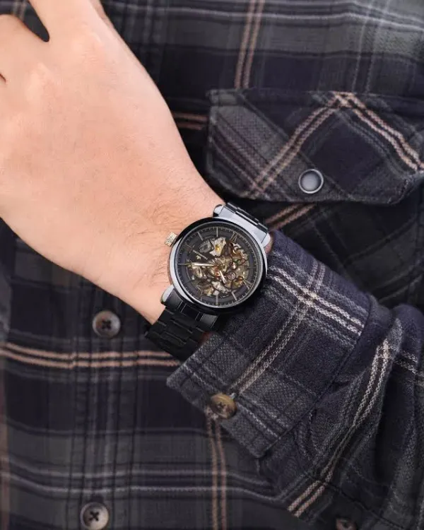 Franklord Franklord Mechanis Noir Eclipse - Luxury Automatic Skeleton Watch - image 3