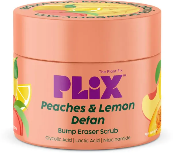 The Plant Fix Plix Peaches & Lemon Detan Bump Eraser Scrub