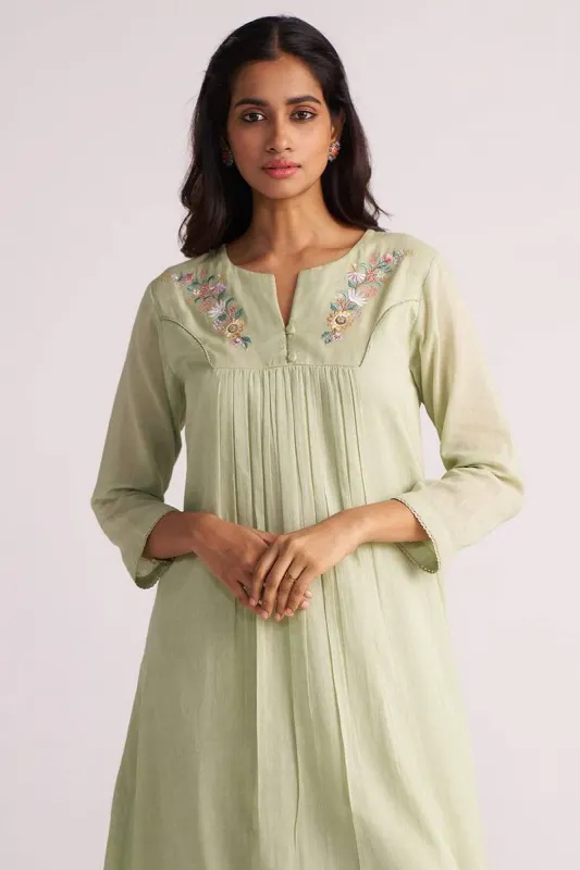 Ganga Fashions Shop Quient Green Mul-Mul Co-ord Set – Relaxed Women’s Wear XXL - image 7