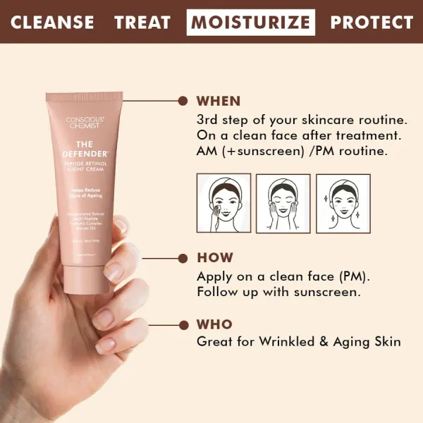 Conscious Chemist Conscious Chemist The Defender Peptide Retinol Night Cream - image 7