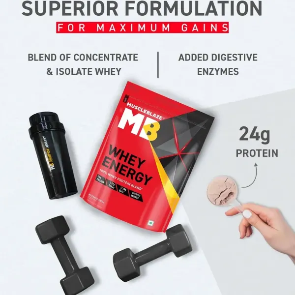 MuscleBlaze MuscleBlaze Whey Energy 24g Protein - image 5