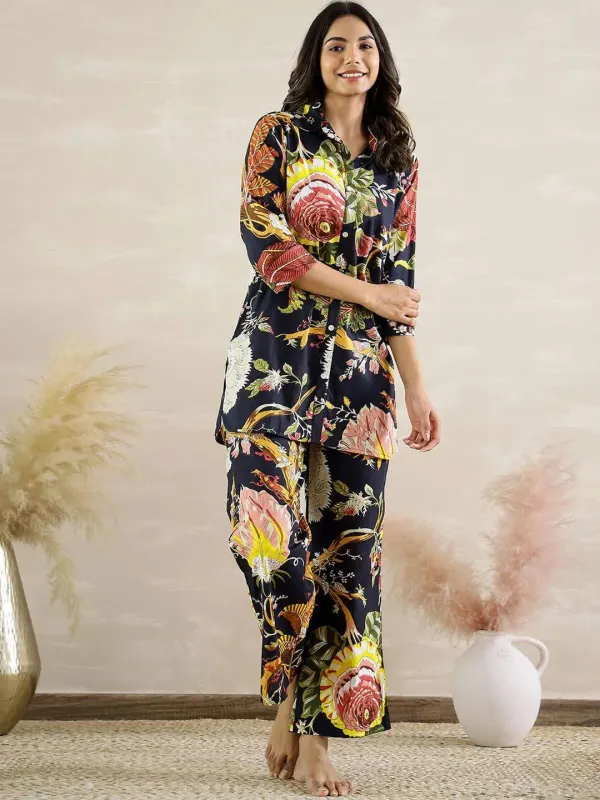 Myntra Mamicha Women Botanic Symphony Ready-to-Wear Coord Set(L) by Myntra - image 1