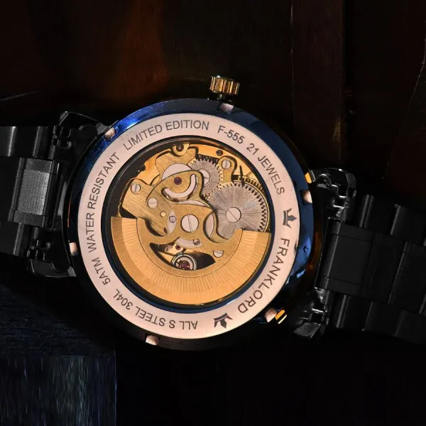 Franklord Franklord Mechanis Noir Eclipse - Luxury Automatic Skeleton Watch - image 10