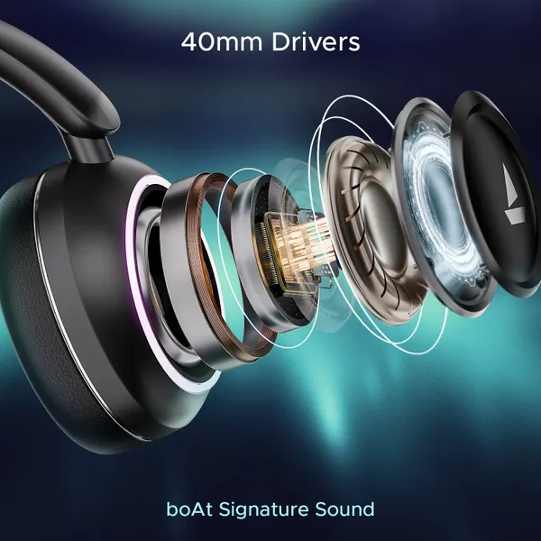 boAt Rockerz 480 - Wireless Headphone with Large Playback White Sabre - image 7