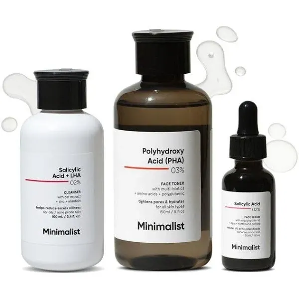 Purplle.com - PPLID364 Minimalist Skin Care Kit: Cleanser, Toner & Serum for Oily/Acne Prone Skin & Hydration - image 1