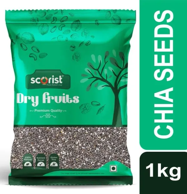 Flipkart Scorist Popular Black Chia Seeds 1kg Black Chia Seeds - image 1