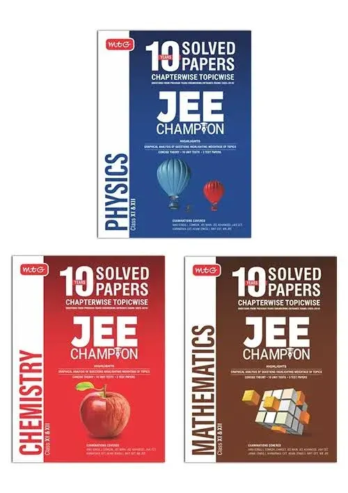 MTG Learning Media 10 Years JEE Main and Advanced (2025-2016) JEE Champion Phy, Chem and Maths Combo For 2026 Exam - image 1