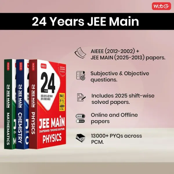 Snapdeal MTG | 24 Years | JEE Main Chapterwise Topicwise Solutions | 2025-2002 | Physics | - image 5