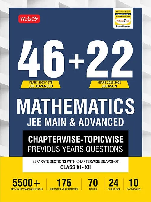 Padhega India MTG 47 + 23 Years JEE Main (2024-2002) and JEE Advanced (2024-1978) Chapter-wise Topic-wise Previous Years Solved Question Papers Mathematics Book – - image 2