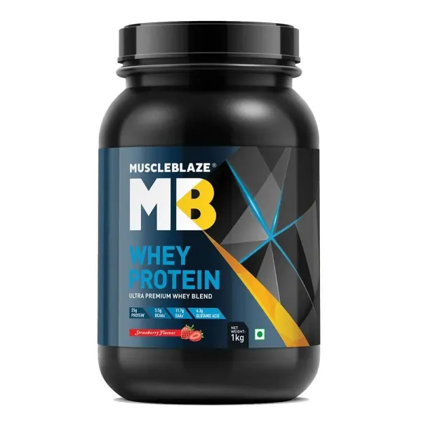  MuscleBlaze 100% Whey Protein Supplement Powder with Digestive Enzyme - image 1
