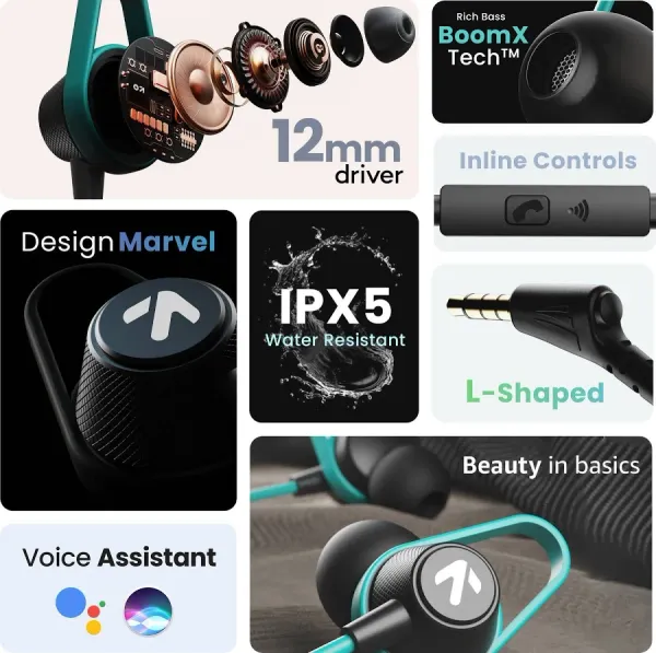 Boult Boult Audio Loop 2 Wired in Ear Earphones - image 8