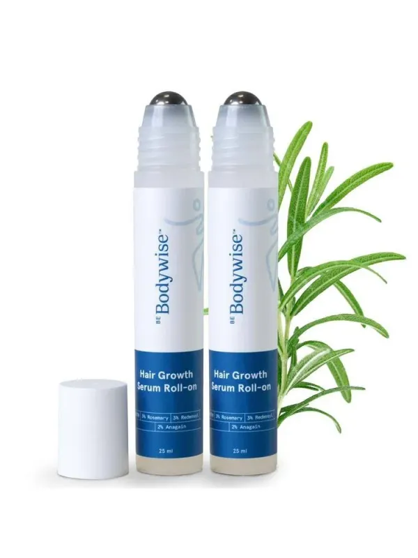  Be Bodywise Hair Growth Serum Roll On - With 3% Rosemary for New Hair Growth - Pack of 2, 25 ml each(Hair Serum) - image 2