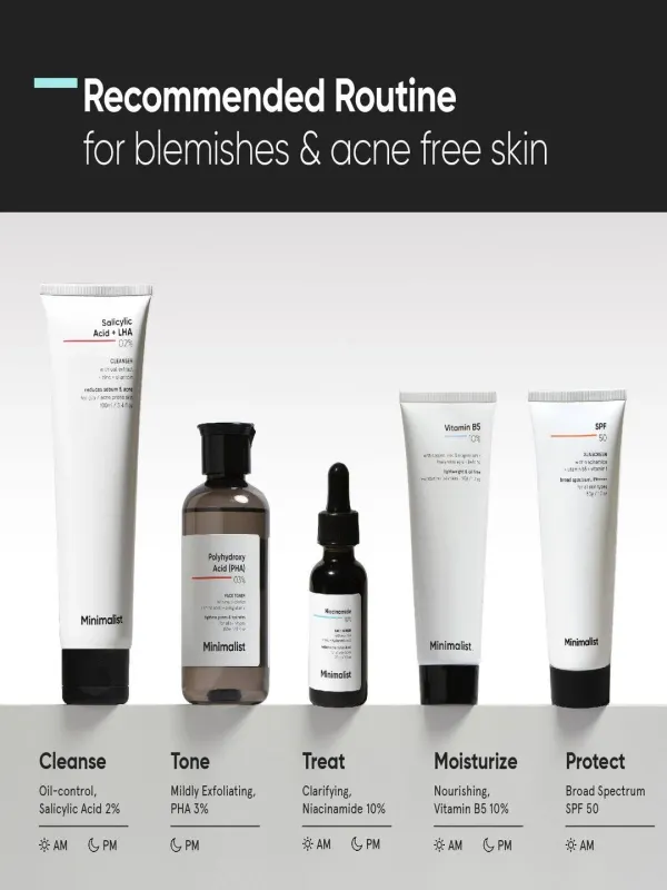 Myntra Minimalist Oily Skincare Kit - Face Serum 30ml + Face Wash 100ml + Face Moisturiser 50g (Pack) by Myntra - image 6