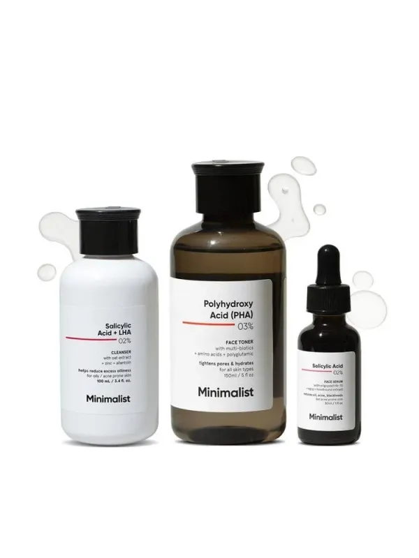 Purplle.com - PPLID364 Minimalist Skin Care Kit: Cleanser, Toner & Serum for Oily/Acne Prone Skin & Hydration - image 2